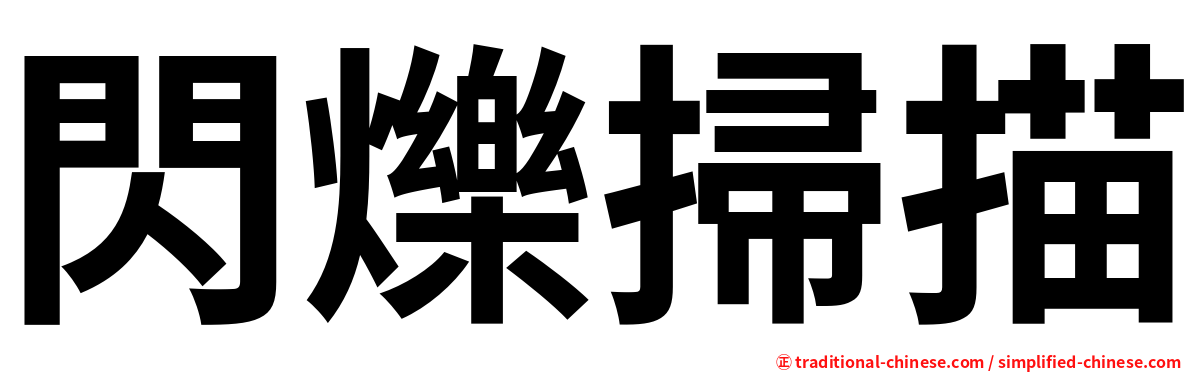 閃爍掃描