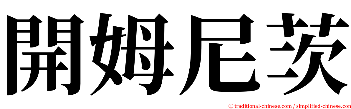開姆尼茨 serif font