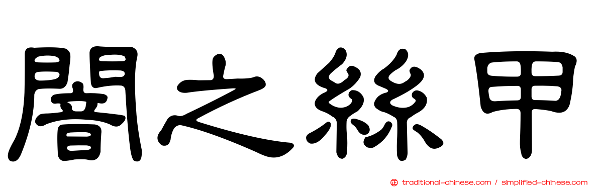 闇之絲甲