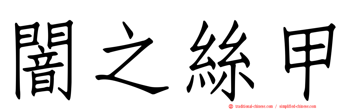 闇之絲甲