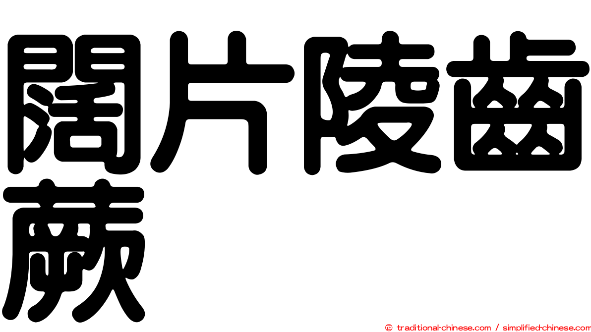 闊片陵齒蕨