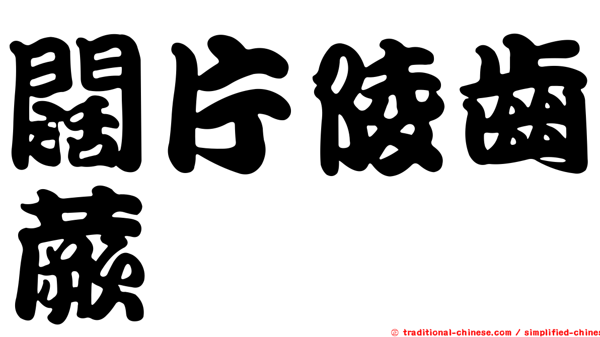 闊片陵齒蕨