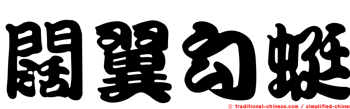 闊翼勾蜓