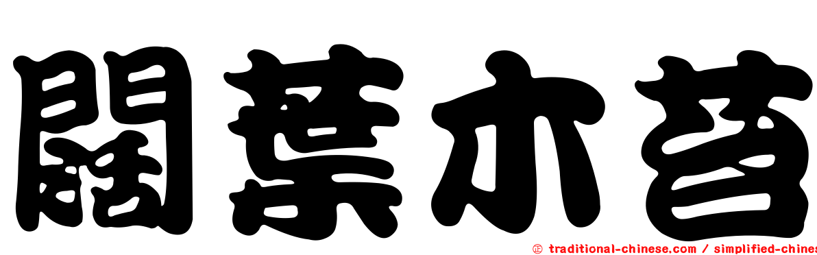 闊葉木苔