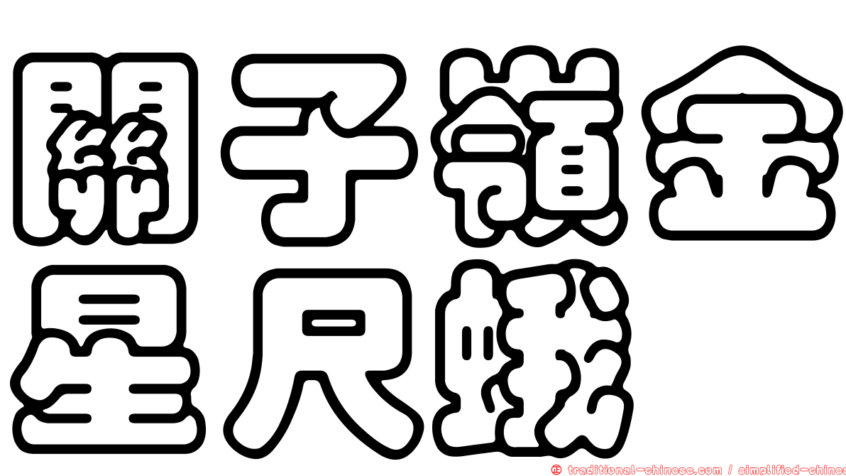 關子嶺金星尺蛾