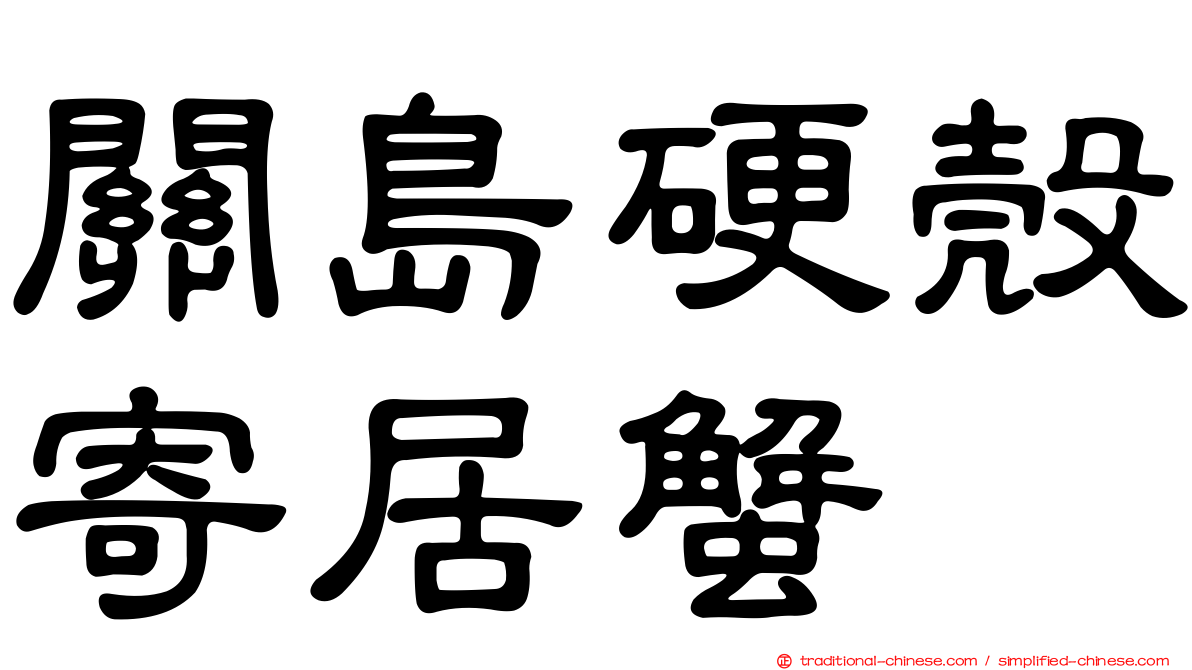 關島硬殼寄居蟹