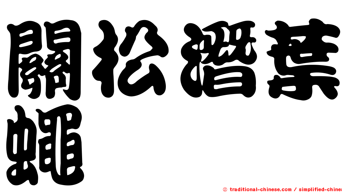 關松潛葉蠅