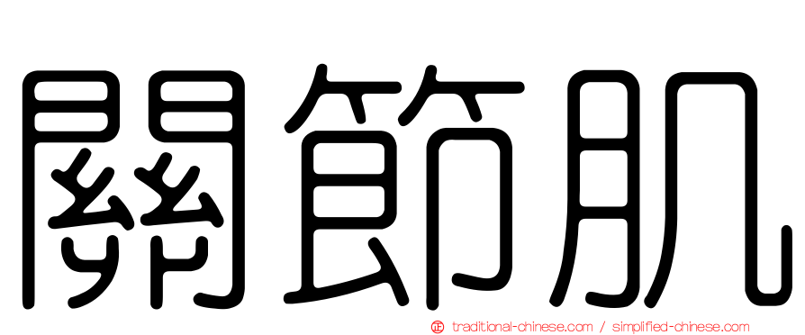 關節肌
