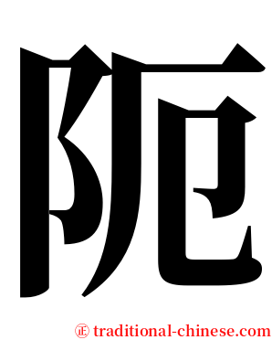 阨 serif font
