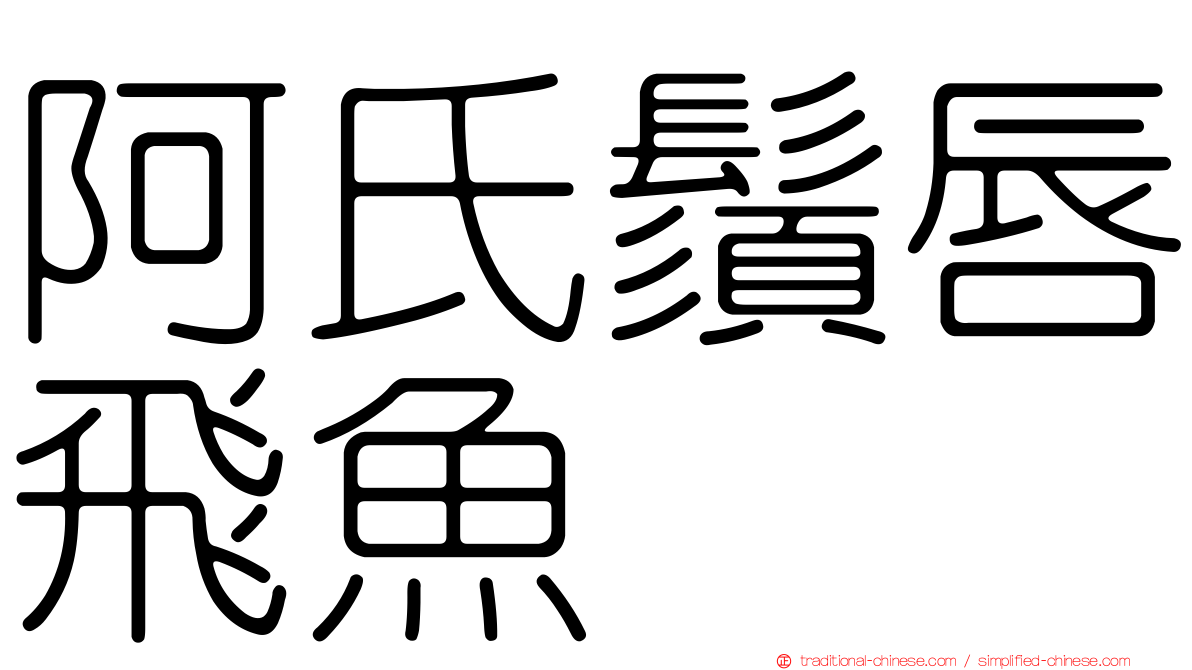 阿氏鬚唇飛魚