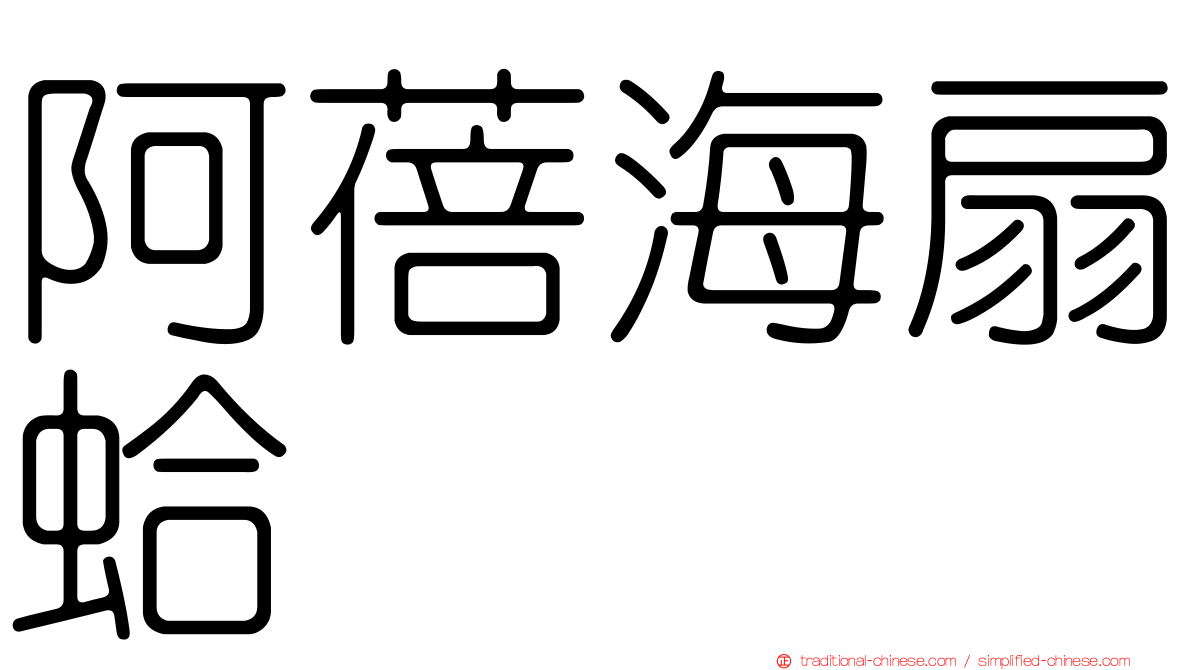 阿蓓海扇蛤