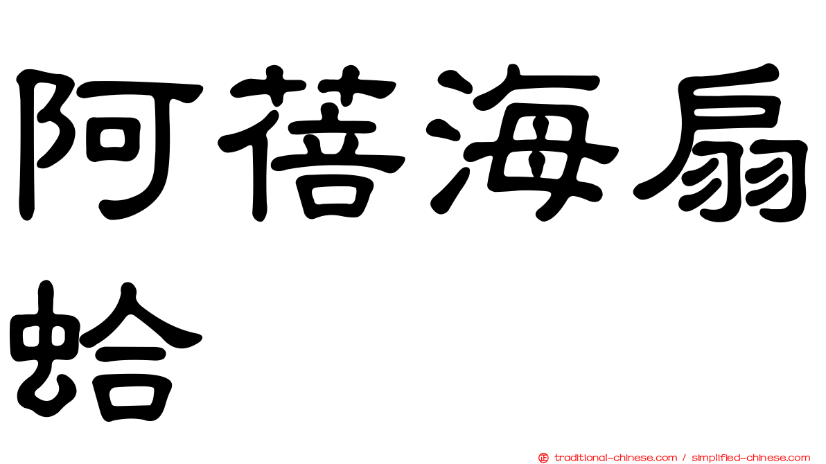 阿蓓海扇蛤