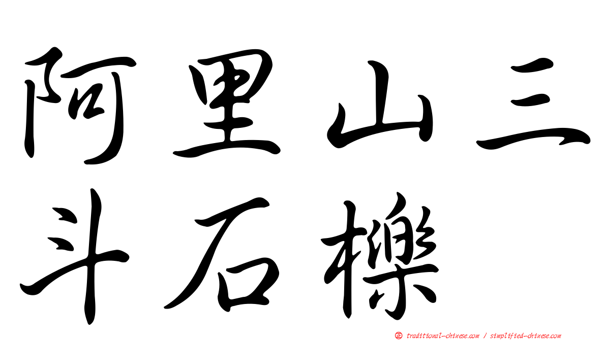 阿里山三斗石櫟