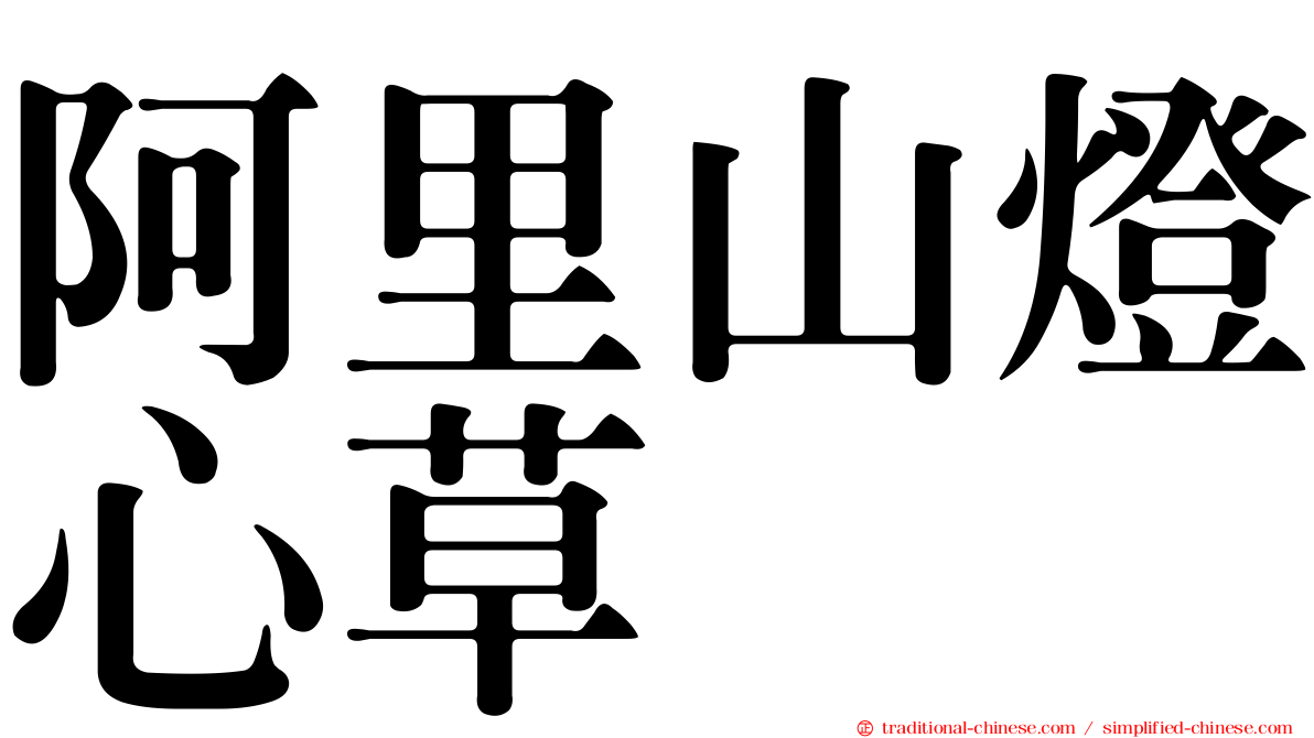 阿里山燈心草