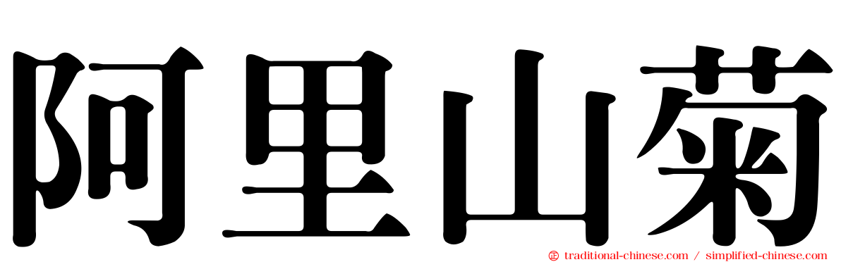 阿里山菊