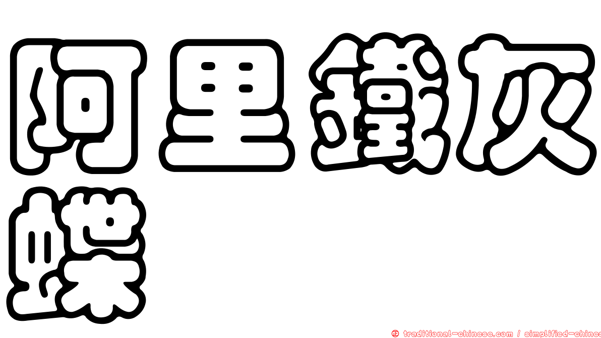 阿里鐵灰蝶