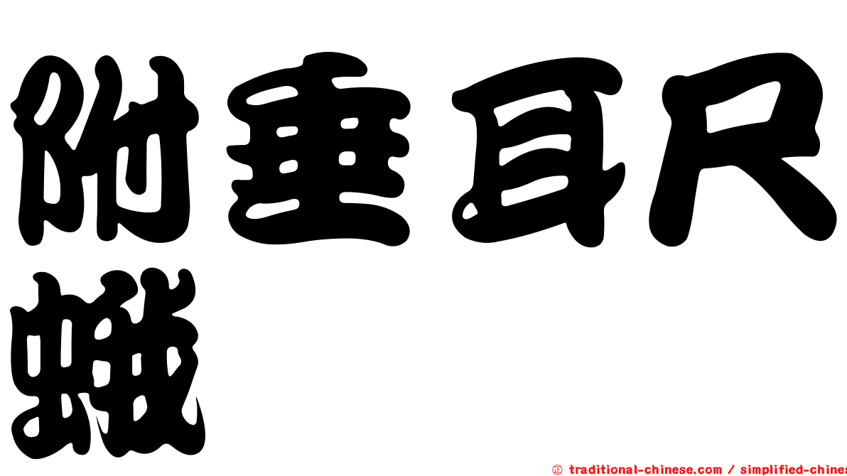 附垂耳尺蛾