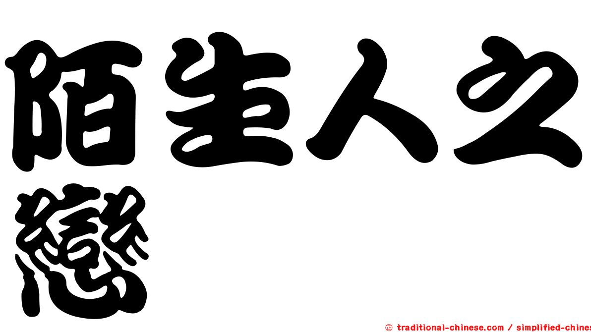 陌生人之戀