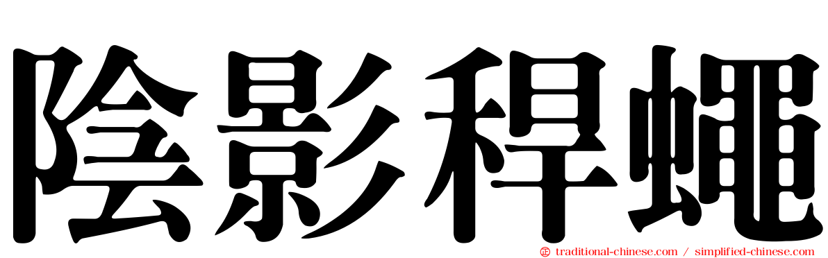 陰影稈蠅
