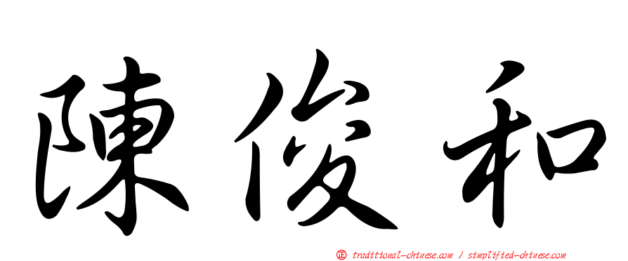 陳俊和
