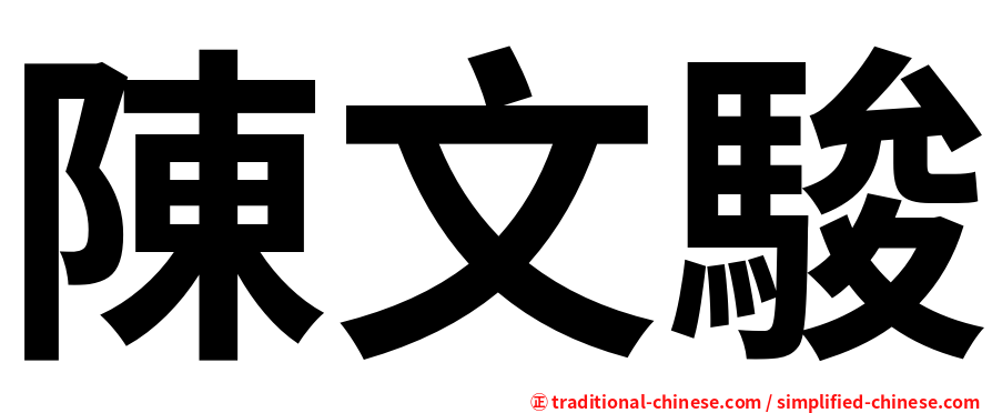 陳文駿