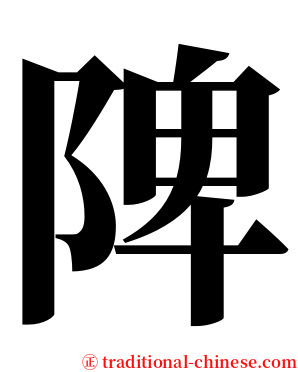 陴 serif font