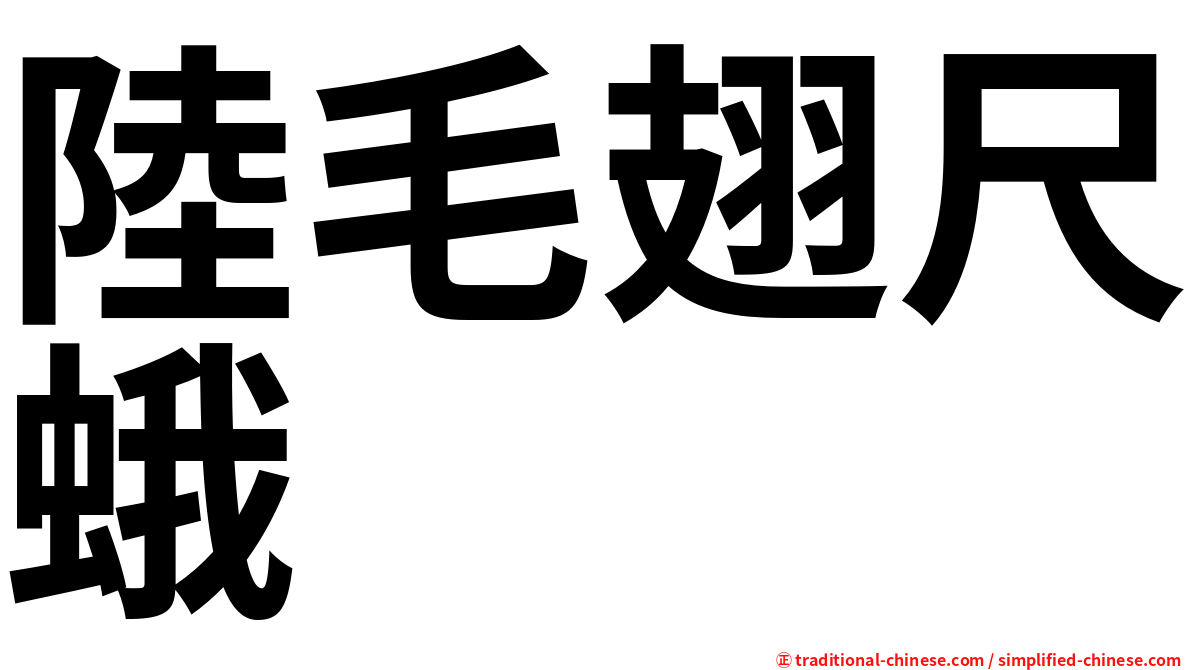 陸毛翅尺蛾