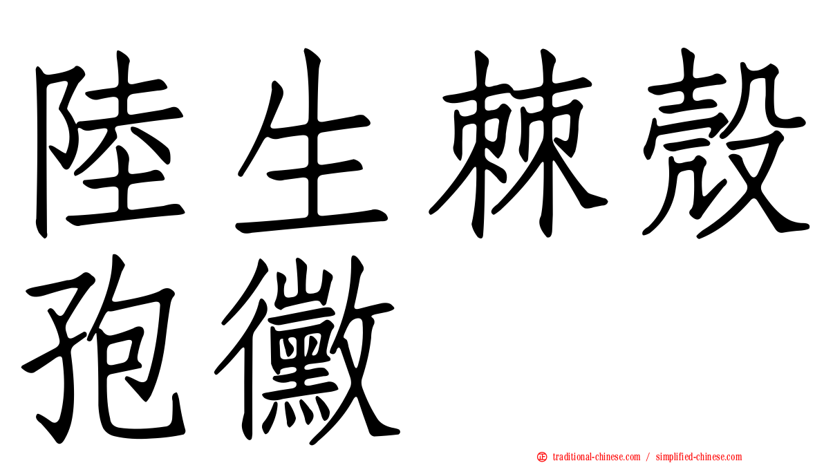 陸生棘殼孢黴