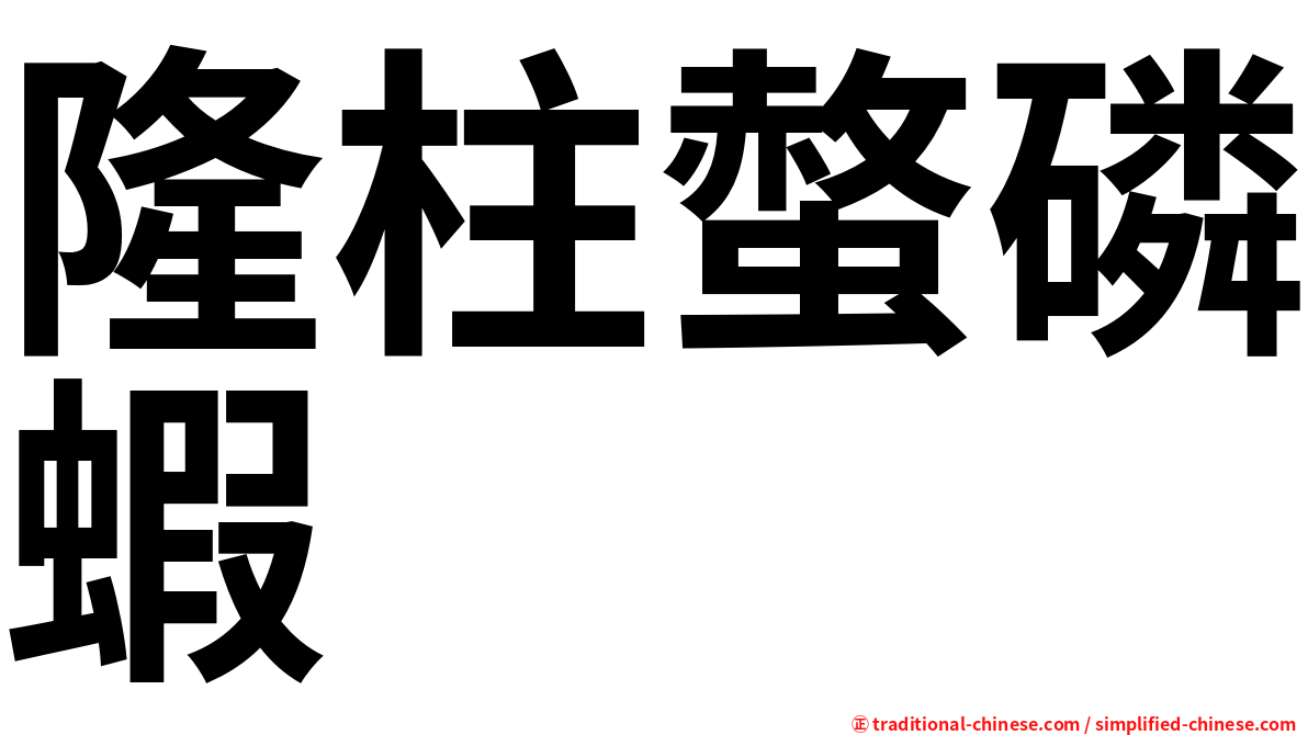 隆柱螫磷蝦