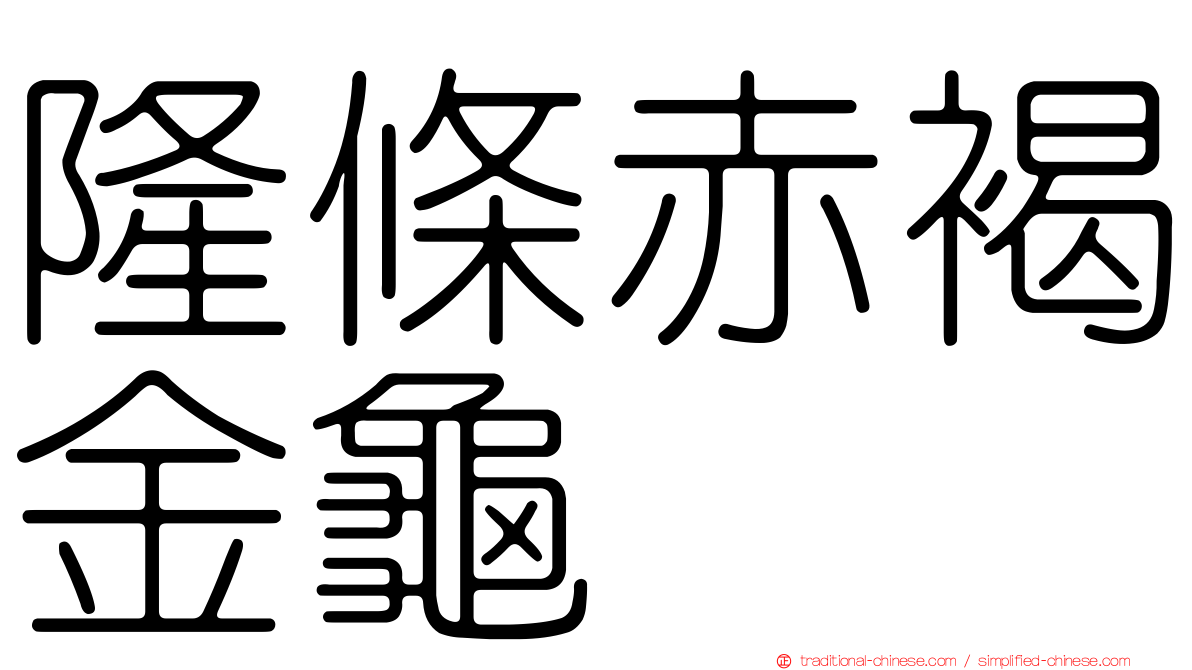 隆條赤褐金龜