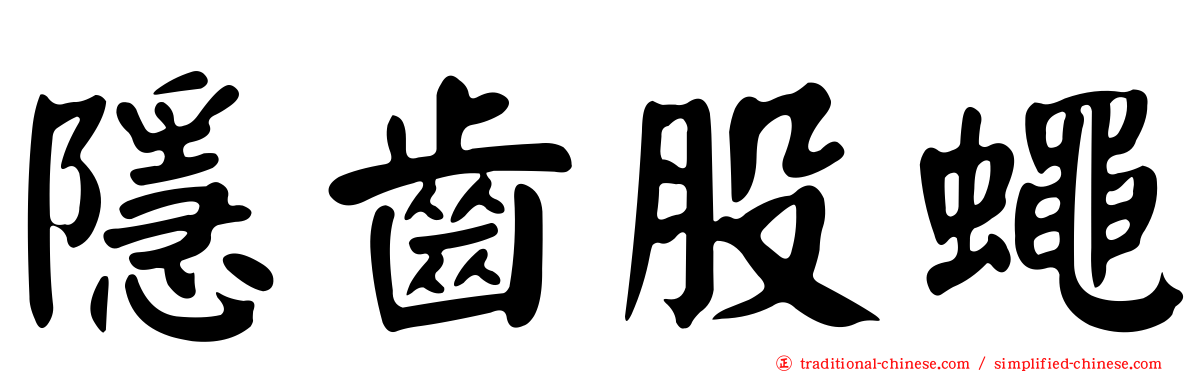 隱齒股蠅