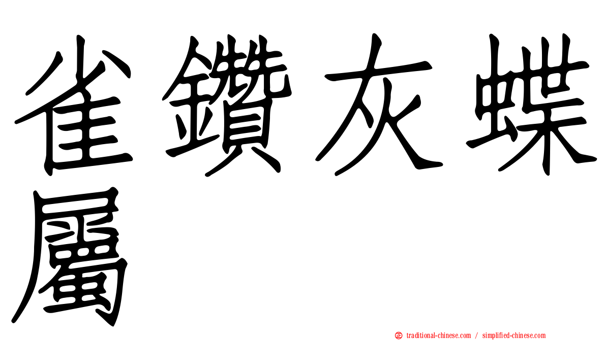 雀鑽灰蝶屬