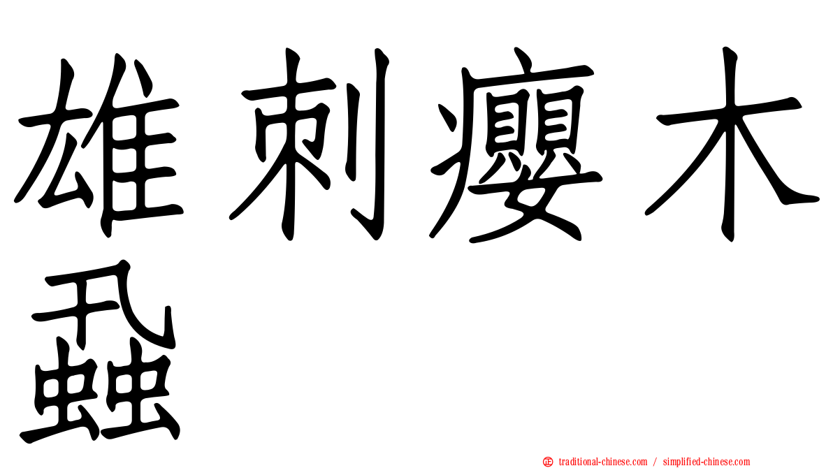 雄刺癭木蝨