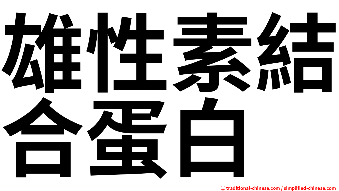 雄性素結合蛋白