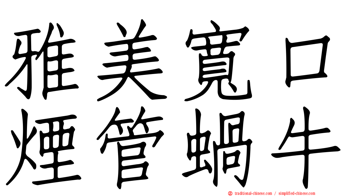 雅美寬口煙管蝸牛