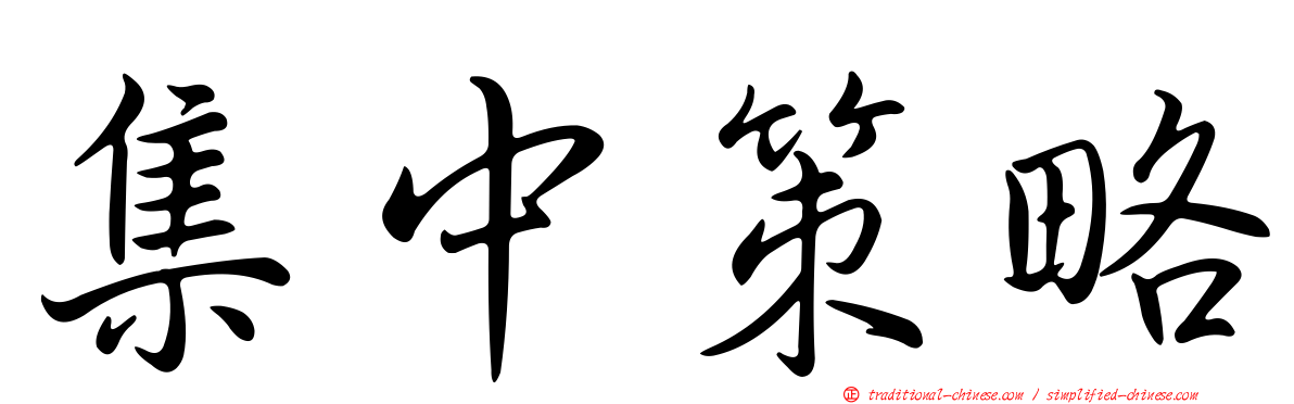集中策略