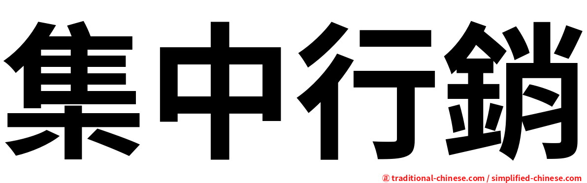 集中行銷