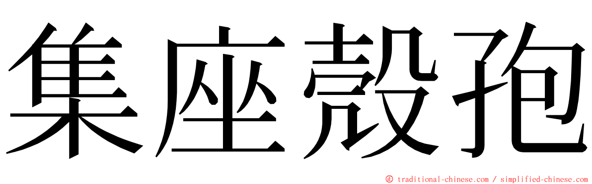 集座殼孢 ming font