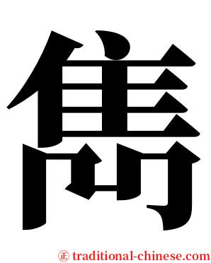 雋 serif font