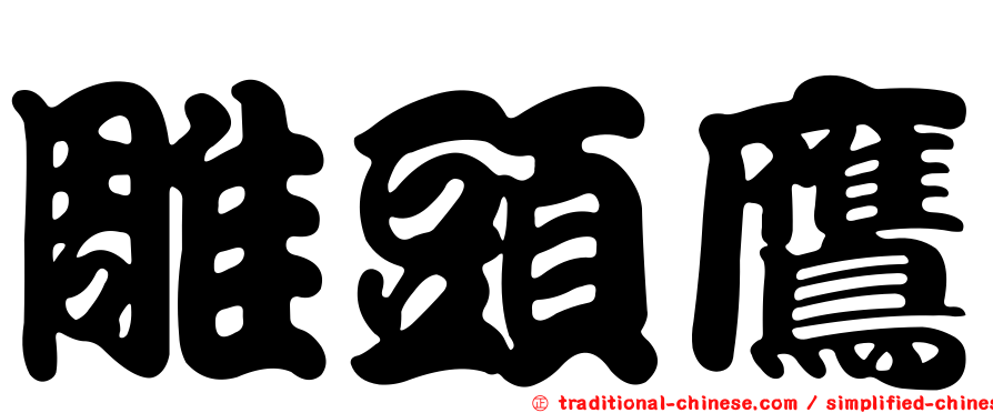 雕頭鷹