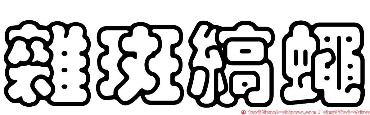 雜斑縞蠅