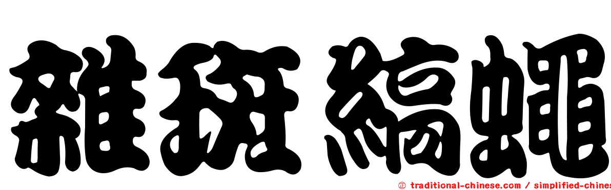 雜斑縞蠅
