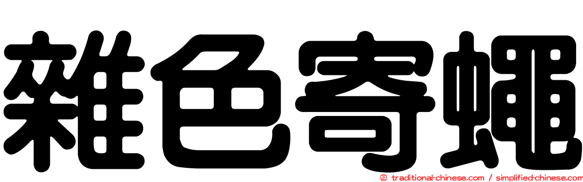 雜色寄蠅