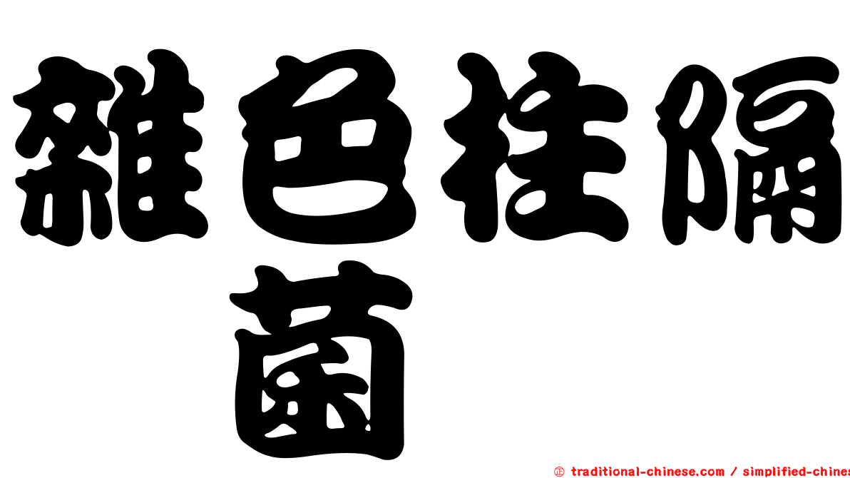 雜色柱隔孢菌