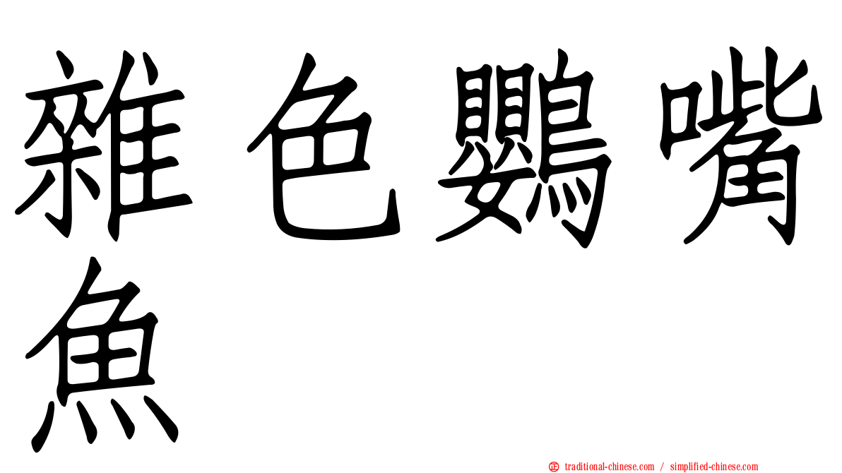 雜色鸚嘴魚