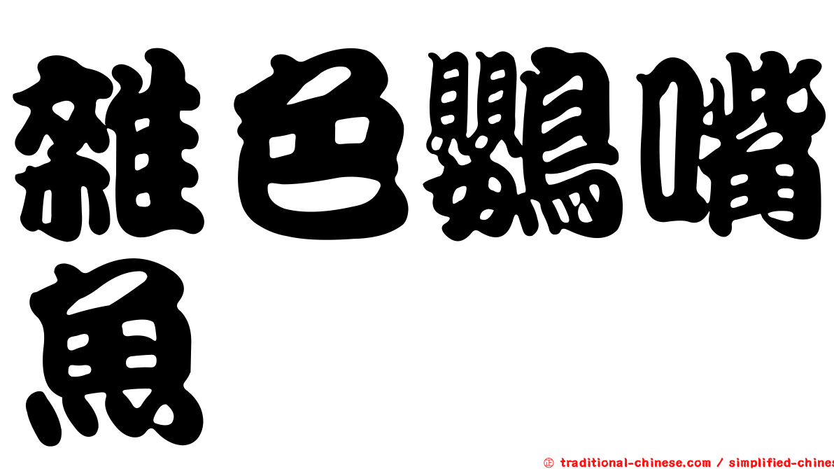 雜色鸚嘴魚
