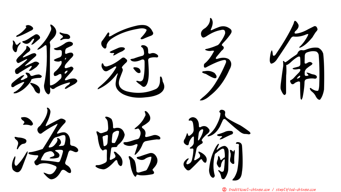 雞冠多角海蛞蝓