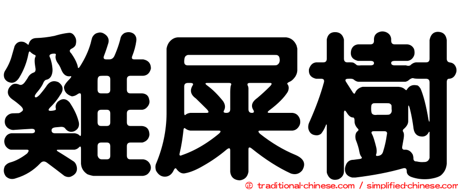 雞屎樹