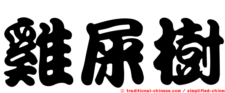 雞屎樹