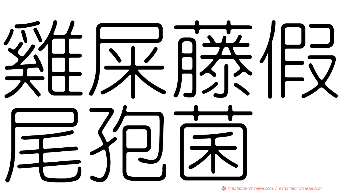 雞屎藤假尾孢菌